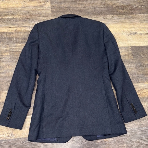 Burberry Virgin Wool Navy Blazer Jacket Size 44R Men’s Made In Italy - Picture 6 of 10